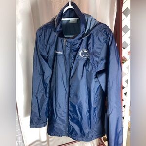 Columbia sz S Penn State Nittany Lion embroidered logo rain jacket